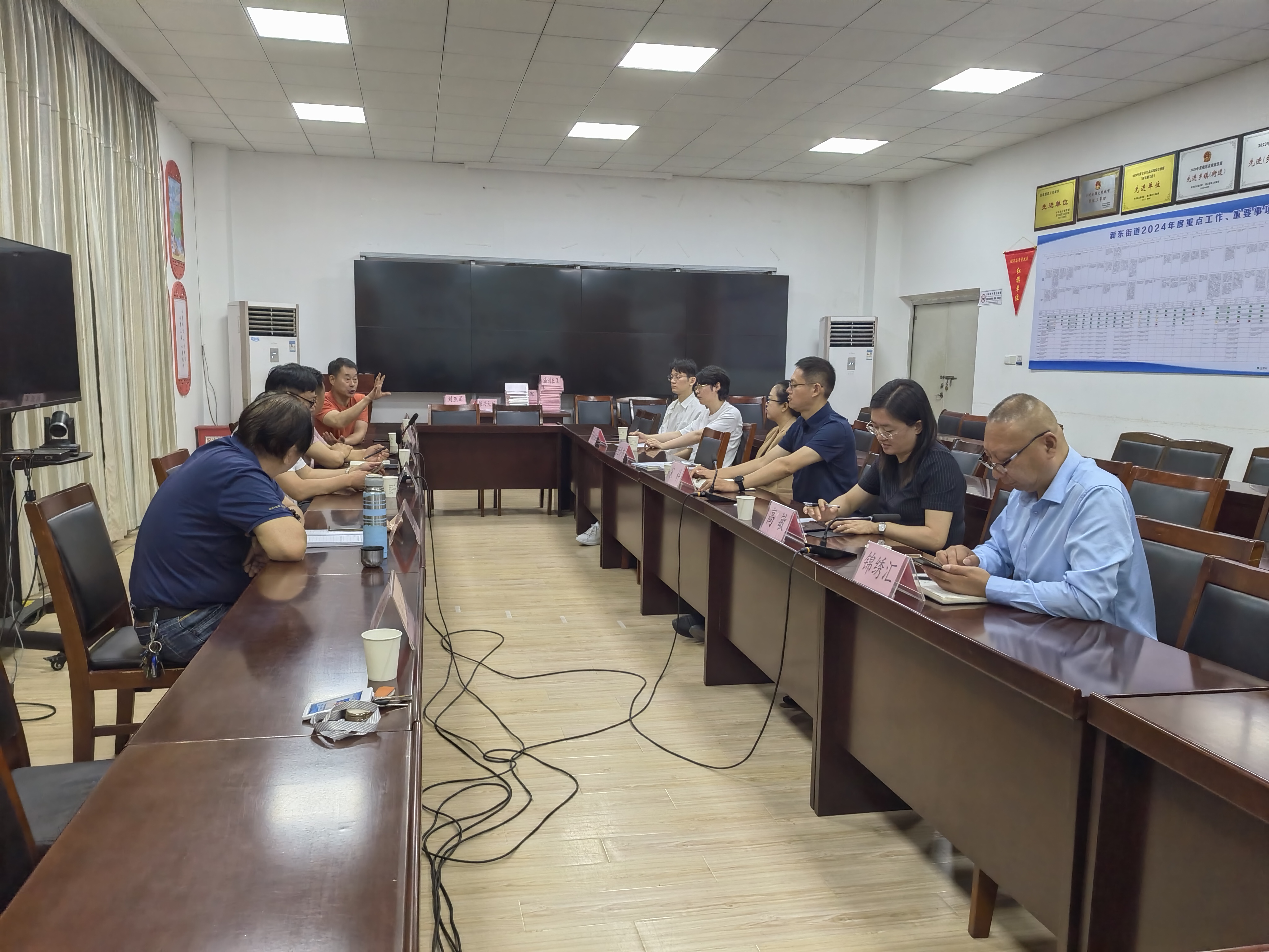 謝其志就優(yōu)化營商環(huán)境工作到新東辦事處參加調(diào)研